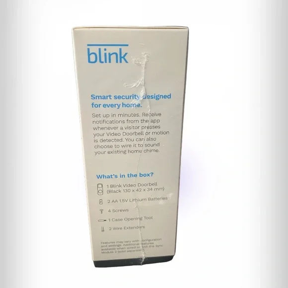 Blink Video Doorbell in Black - Picture 2 of 7